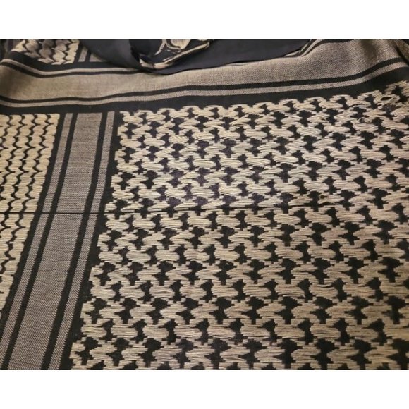 Military Shemagh Tactical Desert Scarf / 100% Cotton Keffiyeh Scarf Wrap - Picture 2 of 2